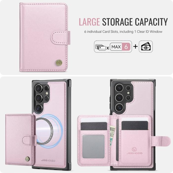 JEEHOOD - JEEHOOD J09 Fodral för Samsung Galaxy S25 Ultra - Rosa