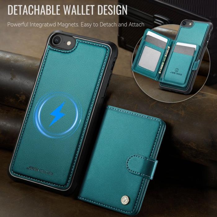JEEHOOD - JEEHOOD J09 Fodral i läder för iPhone 8/SE 2020/SE 2022 - Grön