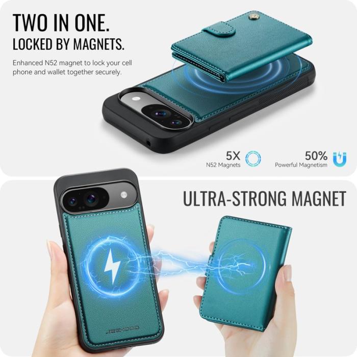 JEEHOOD - JEEHOOD J09 Fodral till Google Pixel 9 Pro RFID Grön