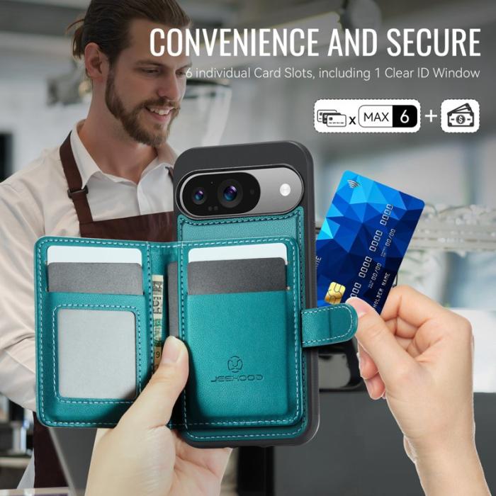JEEHOOD - JEEHOOD J09 Fodral till Google Pixel 9 Pro RFID Grön