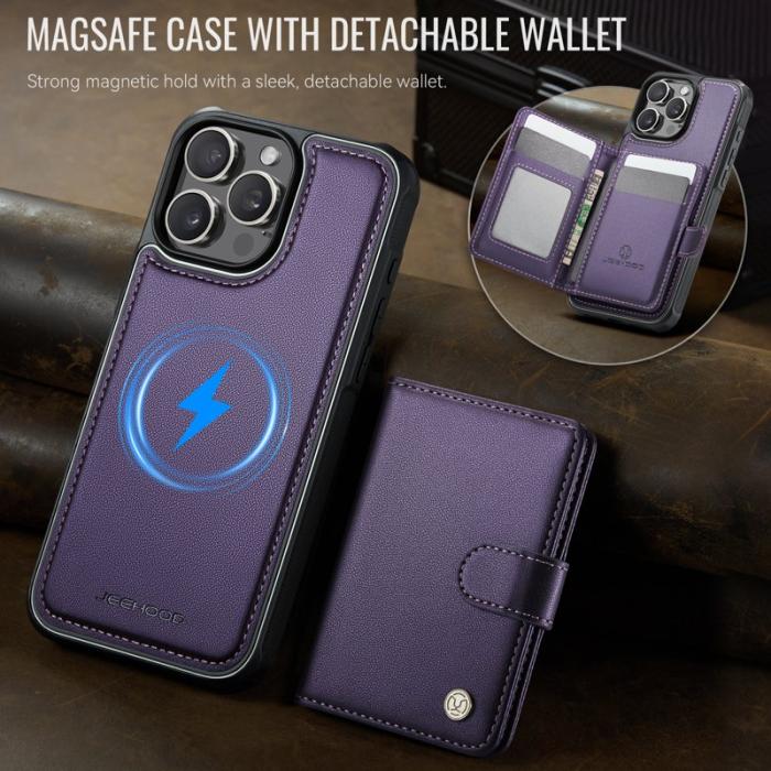 JEEHOOD - JEEHOOD J09 Fodral till iPhone 13 Pro Max Lila RFID Blocker