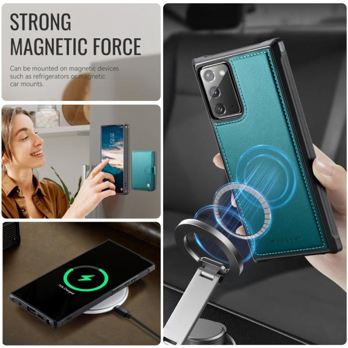 JEEHOOD - JEEHOOD J09 Fodral till Samsung Galaxy Note20 - Grön