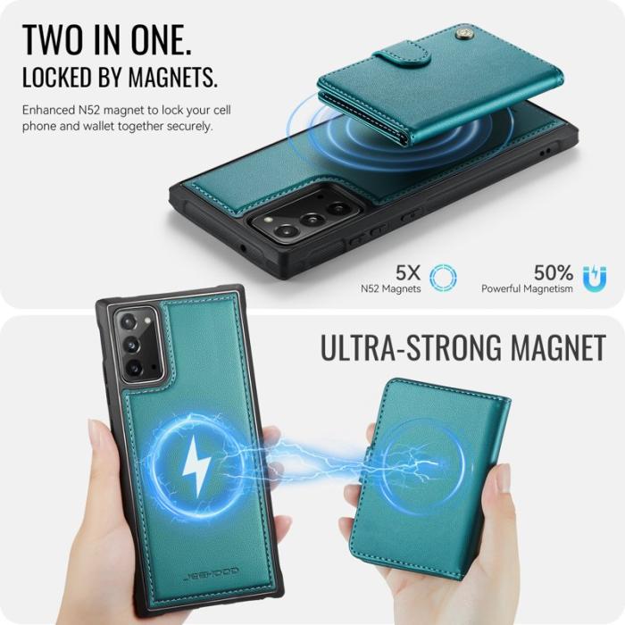 JEEHOOD - JEEHOOD J09 Fodral till Samsung Galaxy Note20 - Grön