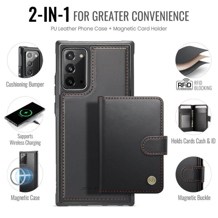 JEEHOOD - JEEHOOD J09 Fodral till Samsung Galaxy Note20 - Svart