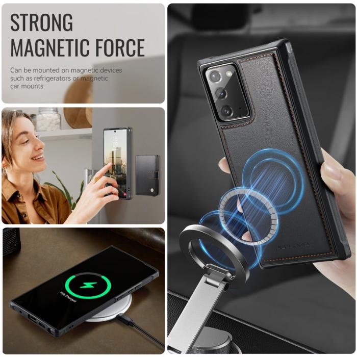 JEEHOOD - JEEHOOD J09 Fodral till Samsung Galaxy Note20 - Svart