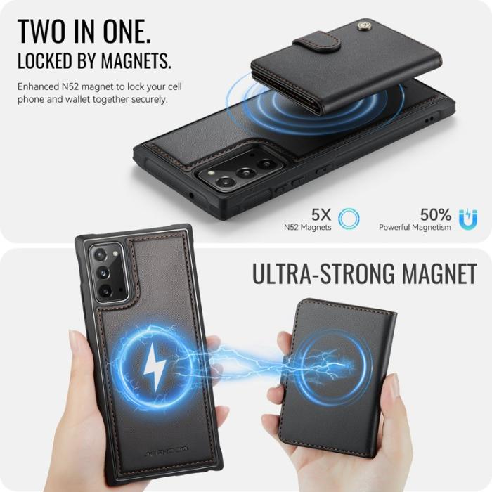 JEEHOOD - JEEHOOD J09 Fodral till Samsung Galaxy Note20 - Svart