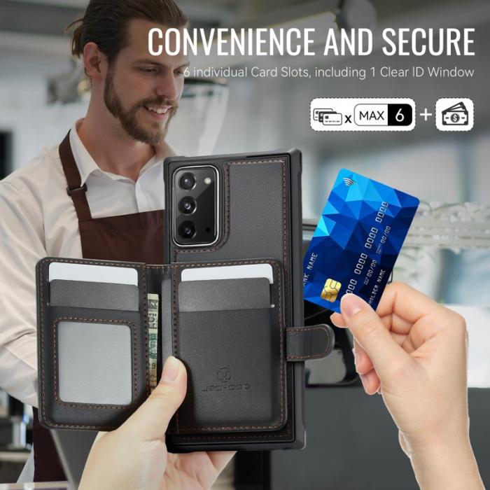 JEEHOOD - JEEHOOD J09 Fodral till Samsung Galaxy Note20 - Svart