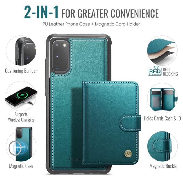 JEEHOOD - JEEHOOD J09 Fodral till Samsung Galaxy S20 4G - Grön