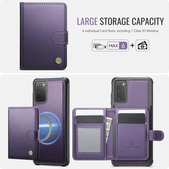 JEEHOOD - JEEHOOD J09 Fodral till Samsung Galaxy S20 4G Lila RFID