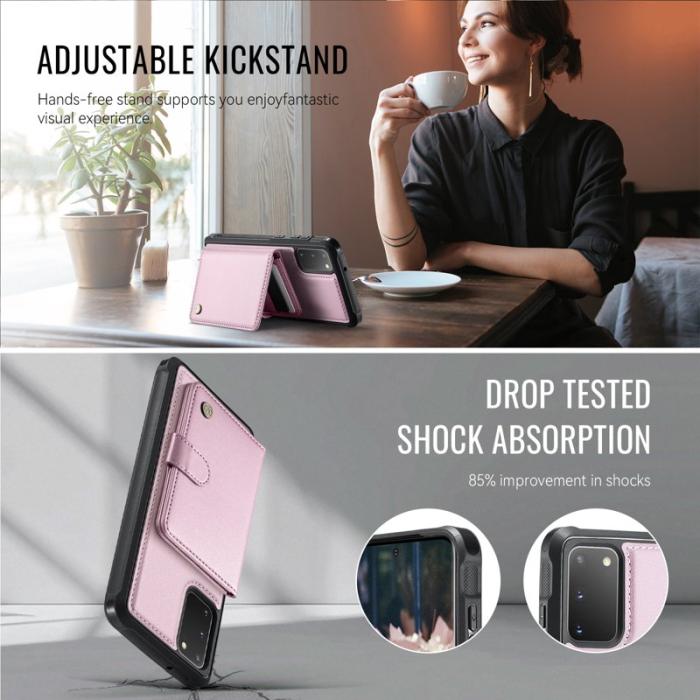 JEEHOOD - JEEHOOD J09 Fodral till Samsung Galaxy S20 4G - Rosa