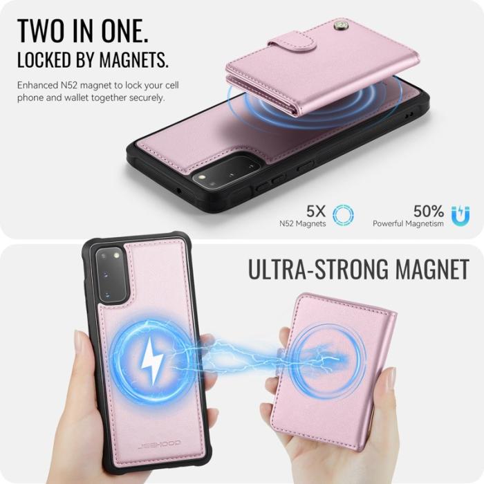 JEEHOOD - JEEHOOD J09 Fodral till Samsung Galaxy S20 4G - Rosa