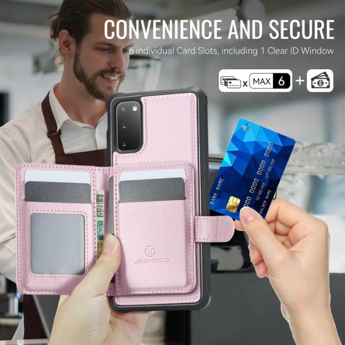 JEEHOOD - JEEHOOD J09 Fodral till Samsung Galaxy S20 4G - Rosa