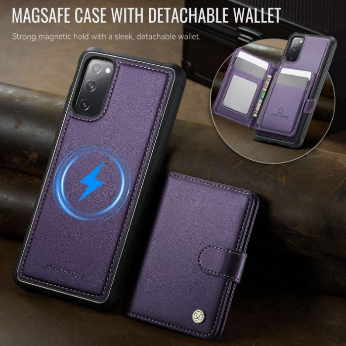 JEEHOOD - JEEHOOD J09 Fodral till Samsung Galaxy S20 FE Lila RFID Blocking