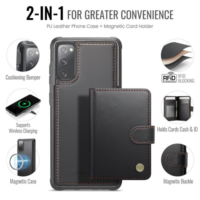 JEEHOOD - JEEHOOD J09 Fodral till Samsung Galaxy S20 FE - Svart