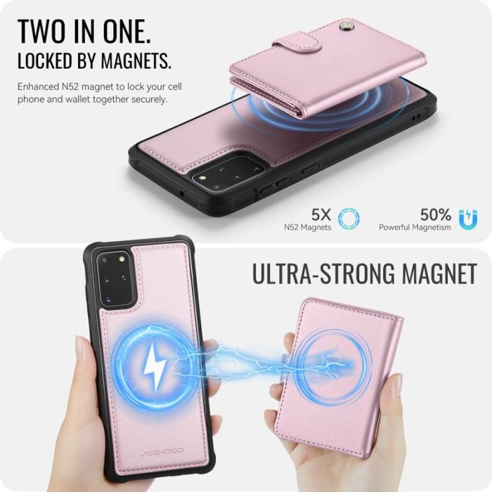 JEEHOOD - JEEHOOD J09 Fodral till Samsung Galaxy S20 Plus - Rosa