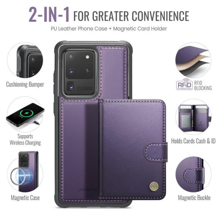 JEEHOOD - JEEHOOD J09 Fodral till Samsung Galaxy S20 Ultra Lila