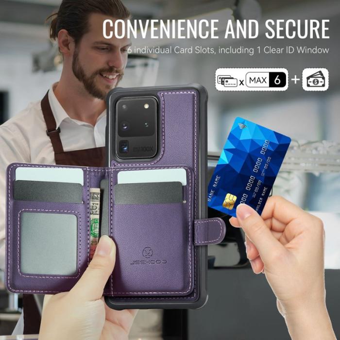 JEEHOOD - JEEHOOD J09 Fodral till Samsung Galaxy S20 Ultra Lila