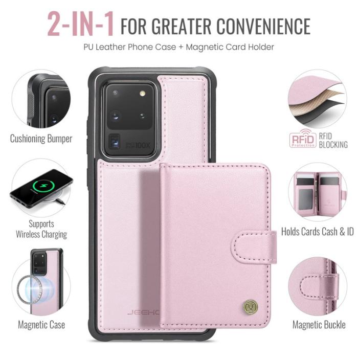 JEEHOOD - JEEHOOD J09 Fodral till Samsung Galaxy S20 Ultra - Rosa