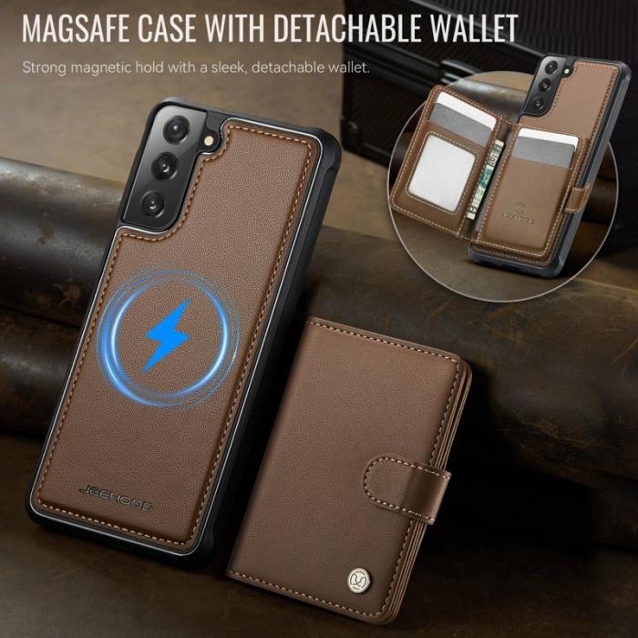 JEEHOOD - JEEHOOD J09 Fodral till Samsung Galaxy S21 4G - Brun