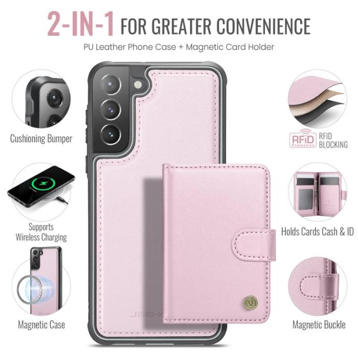 JEEHOOD - JEEHOOD J09 Fodral till Samsung Galaxy S21 4G - Rosa
