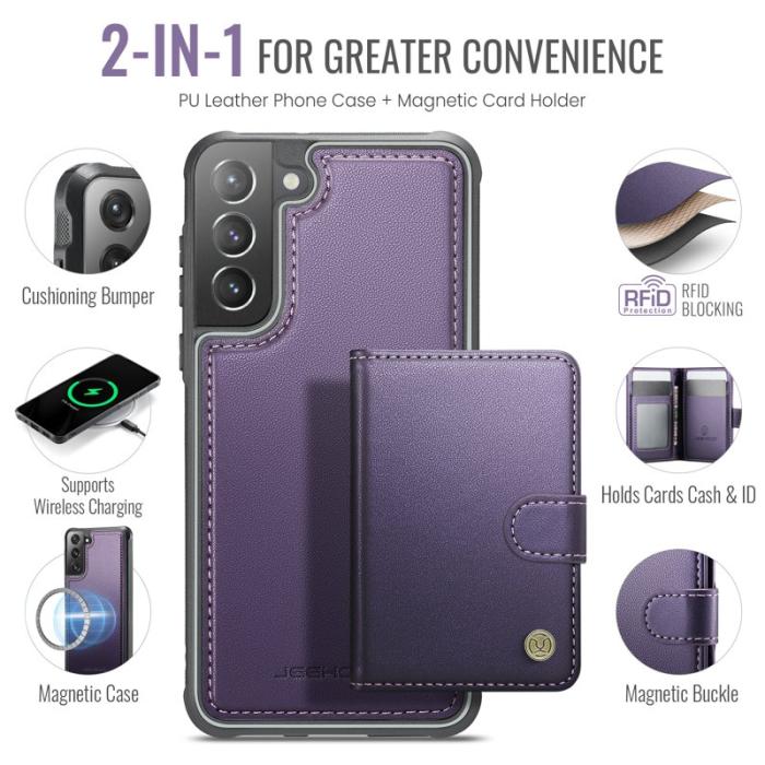 JEEHOOD - JEEHOOD J09 Fodral till Samsung Galaxy S21+ 5G Lila