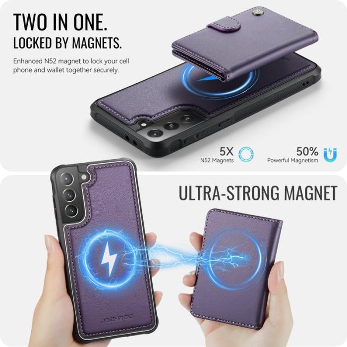 JEEHOOD - JEEHOOD J09 Fodral till Samsung Galaxy S21+ 5G Lila