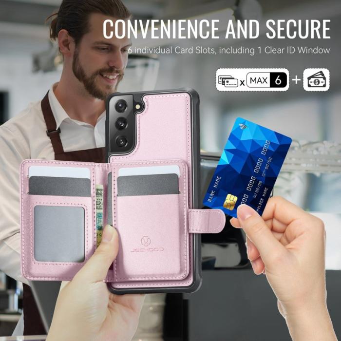 JEEHOOD - JEEHOOD J09 Fodral till Samsung Galaxy S21 FE 5G - Rosa