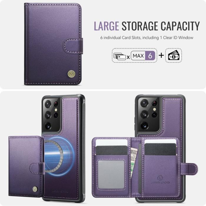 JEEHOOD - JEEHOOD J09 Fodral till Samsung Galaxy S21 Ultra 5G - Lila