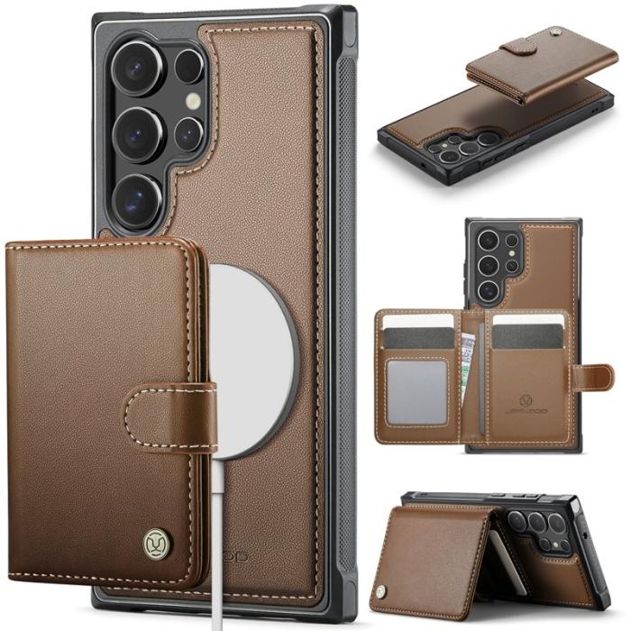 JEEHOOD - JEEHOOD J09 Fodral till Samsung Galaxy S23 Ultra - Brun