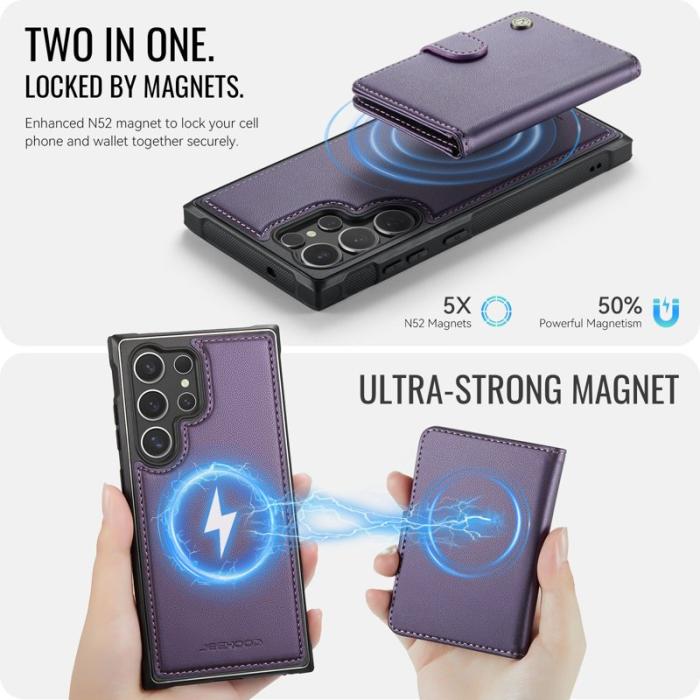 JEEHOOD - JEEHOOD J09 Fodral till Samsung Galaxy S23 Ultra Lila