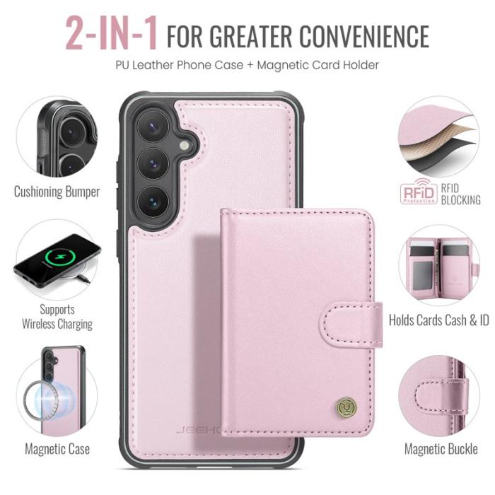 JEEHOOD - JEEHOOD J09 Fodral till Samsung Galaxy S25 FE - Rosa