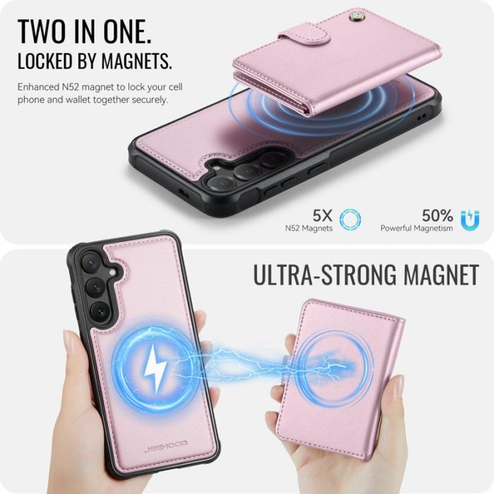 JEEHOOD - JEEHOOD J09 Fodral till Samsung Galaxy S25 FE - Rosa