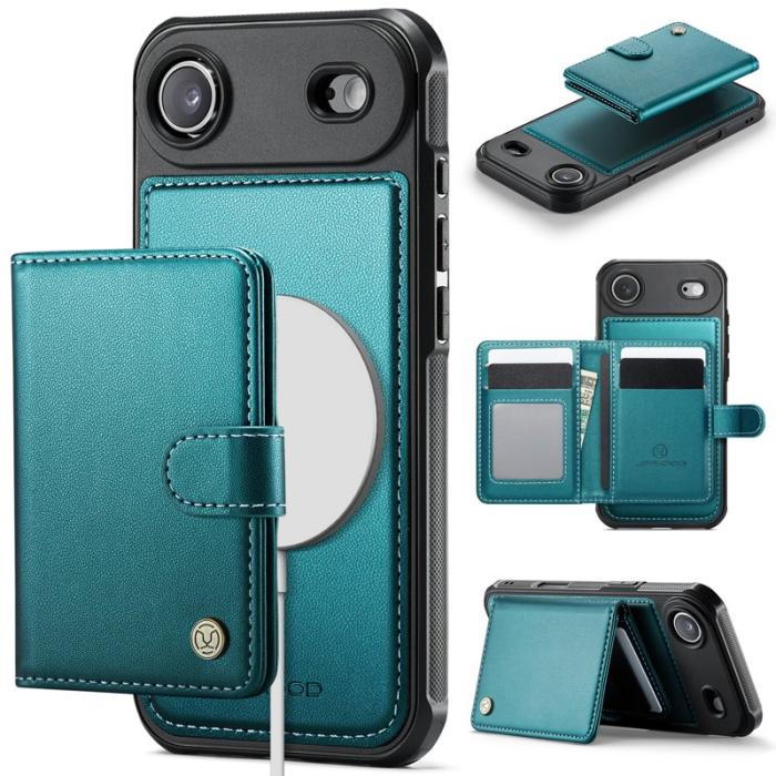 JEEHOOD - JEEHOOD J09 iPhone Air Skal RFID Skydd Läder Grön