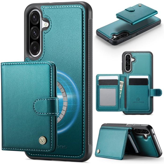 JEEHOOD - JEEHOOD J09 Samsung Galaxy A26 5G Skal RFID Läder Grön
