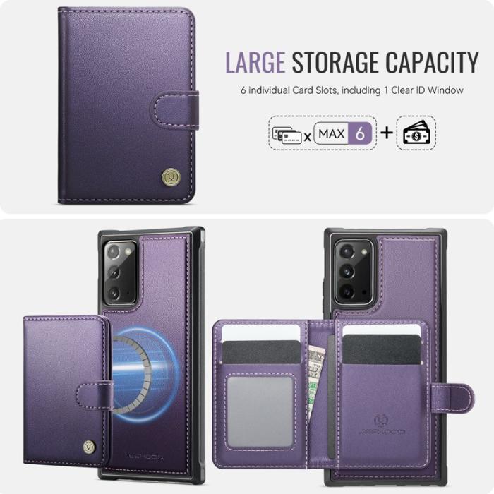 JEEHOOD - JEEHOOD J09 Skal för Samsung Galaxy Note20 RFID Lila
