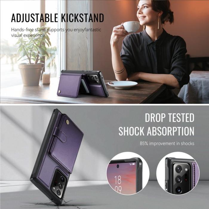 JEEHOOD - JEEHOOD J09 Skal för Samsung Galaxy Note20 Ultra Lila