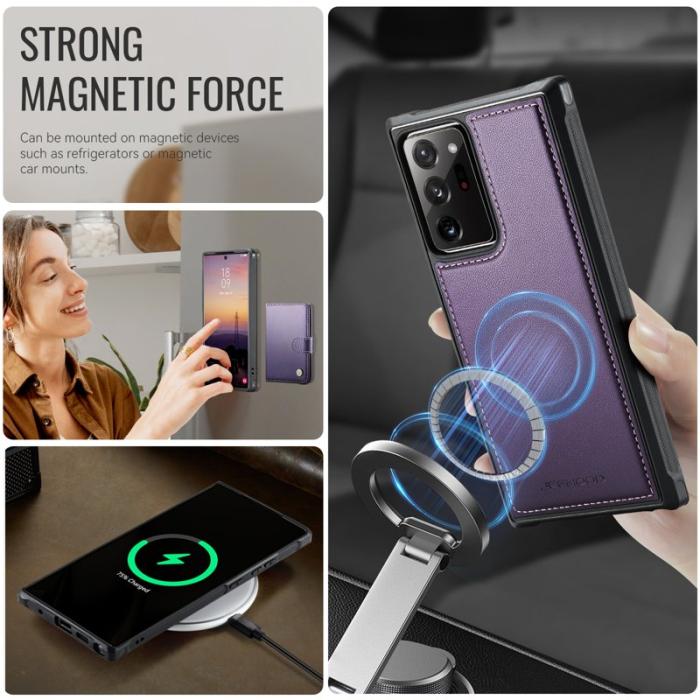 JEEHOOD - JEEHOOD J09 Skal för Samsung Galaxy Note20 Ultra Lila