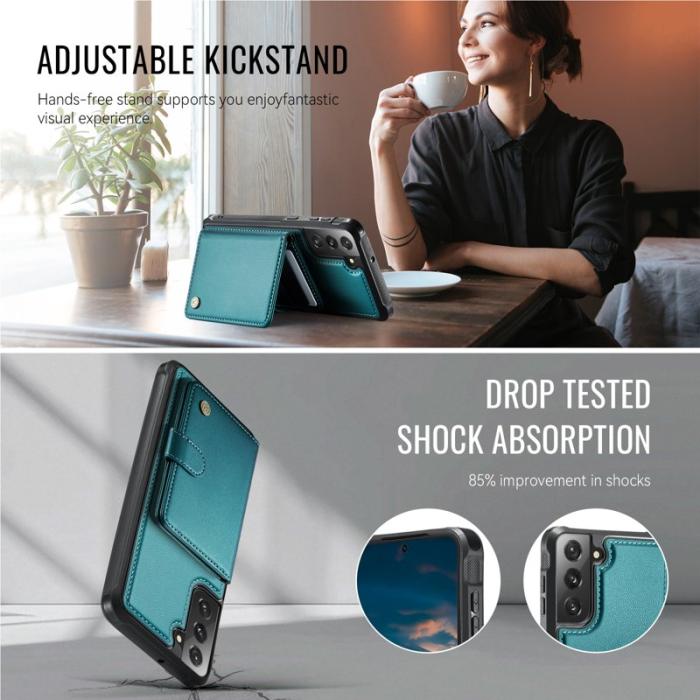 JEEHOOD - JEEHOOD J09 Skal för Samsung Galaxy S21 FE 5G - Grön