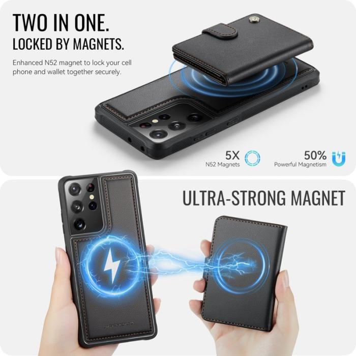 JEEHOOD - JEEHOOD J09 Skal för Samsung Galaxy S21 Ultra 5G - Svart