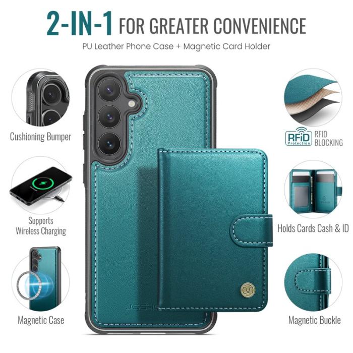 JEEHOOD - JEEHOOD J09 Skal för Samsung Galaxy S25 RFID Skydd Grön