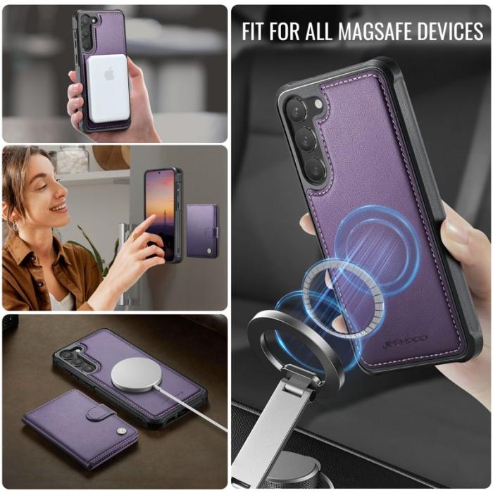 JEEHOOD - JEEHOOD J09 Skal till Samsung Galaxy S23 med RFID - Lila