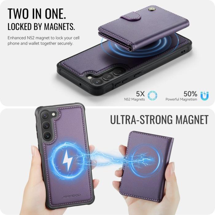 JEEHOOD - JEEHOOD J09 Skal till Samsung Galaxy S23 med RFID - Lila