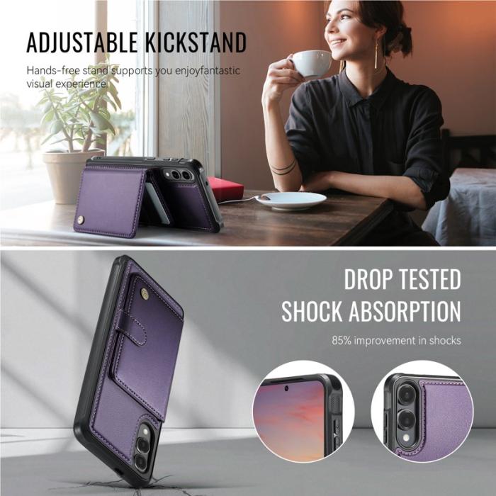 JEEHOOD - JEEHOOD J09 Skal till Samsung Galaxy S25 Edge - Lila