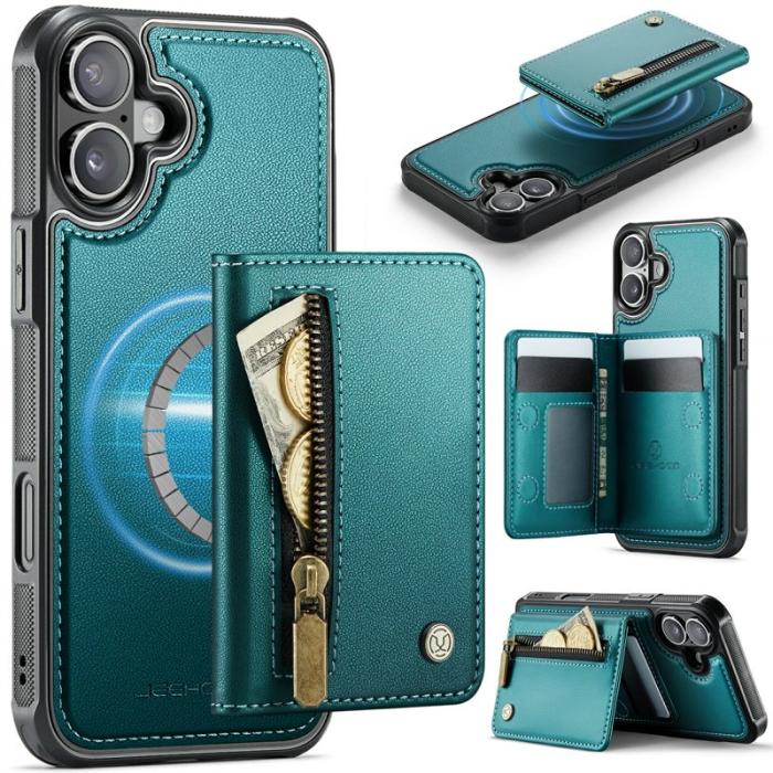 JEEHOOD - JEEHOOD J12 iPhone 17 Skal Magnetiskt Fodral Grön