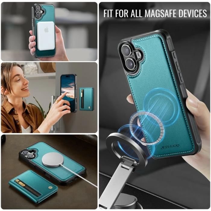 JEEHOOD - JEEHOOD J12 iPhone 17 Skal Magnetiskt Fodral Grön