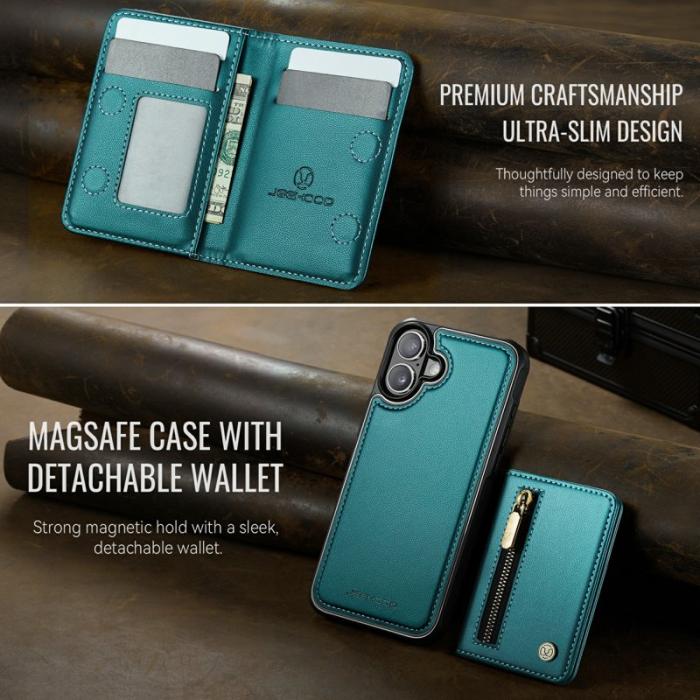 JEEHOOD - JEEHOOD J12 iPhone 17 Skal Magnetiskt Fodral Grön