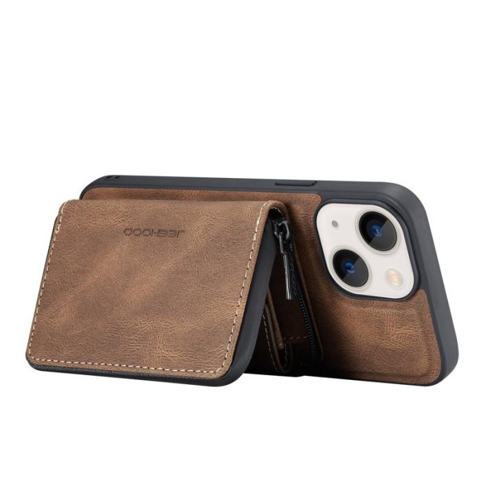 JEEHOOD - JEEHOOD Kickstand 2-in-1 Hybrid Fodral iPhone 13 mini - Brun