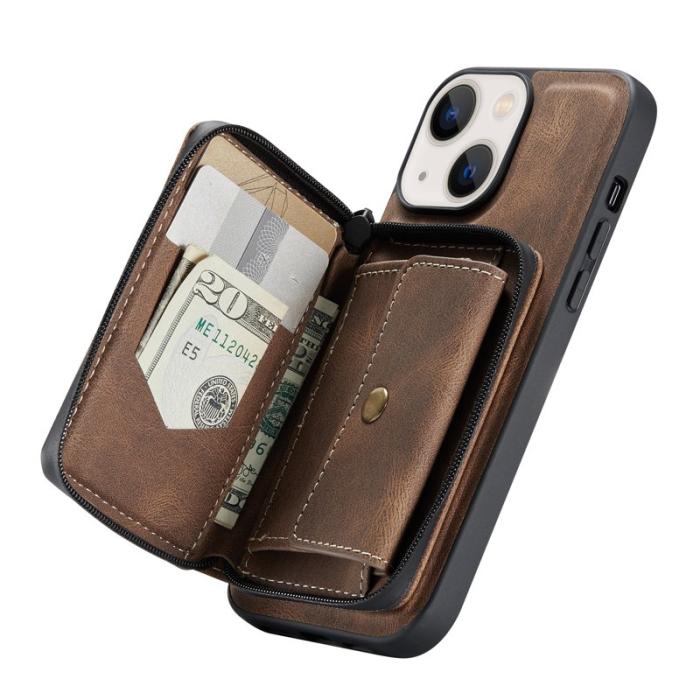 JEEHOOD - JEEHOOD Kickstand 2-in-1 Hybrid Fodral iPhone 13 mini - Brun