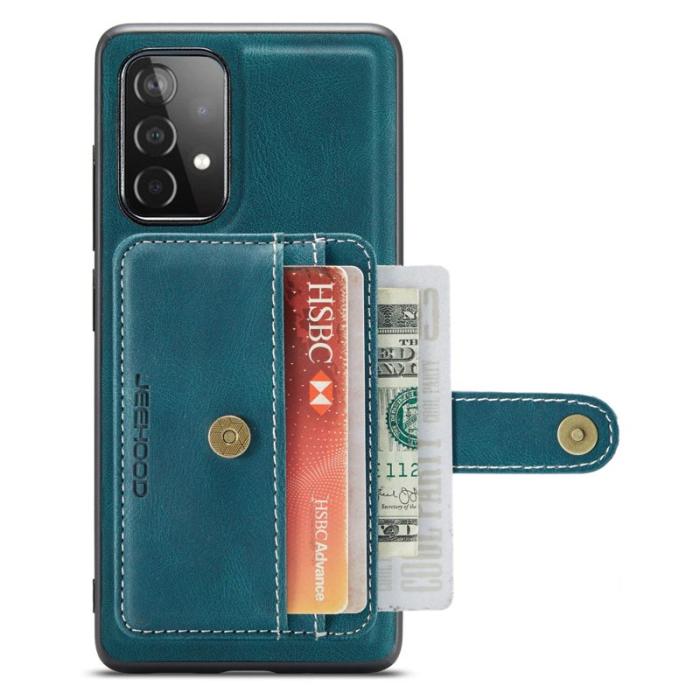 JEEHOOD - JEEHOOD Samsung Galaxy A32 5G/M32 5G Fodral Läder Blå