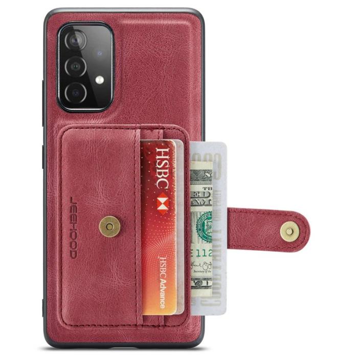 JEEHOOD - JEEHOOD Samsung Galaxy A32 5G/M32 5G Skal Läder Röd